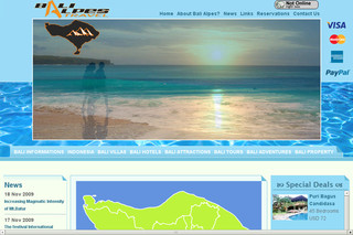 Aperçu visuel du site http://www.balialpes.com