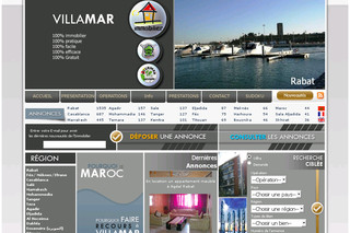 Aperçu visuel du site http://villamar-immobilier.com