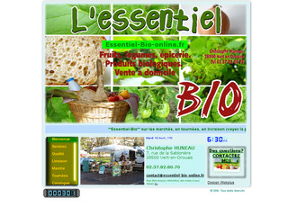 Aperçu visuel du site http://www.essentiel-bio-online.fr