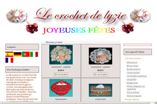 Aperçu visuel du site http://www.le-crochet-de-lyzie.com