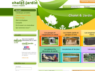 Aperçu visuel du site http://www.chalet-jardin.com