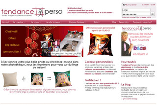 Aperçu visuel du site http://www.tendance-perso.com