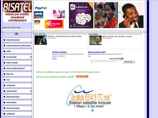 Aperçu visuel du site http://www.bisatel.com