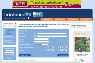 Aperçu visuel du site http://www.tracteurpool.fr