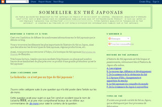 Sommelier en thé japonais avec Sommelier-the-japonais.blogspot.com