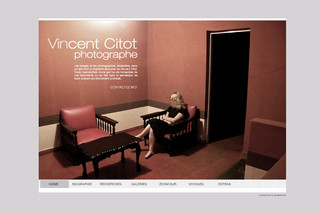 Aperçu visuel du site http://www.vincentcitot.com