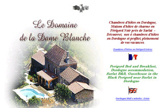 Aperçu visuel du site http://www.ladame-blanche.com