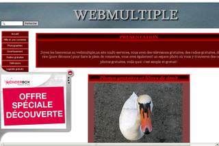 Webmultiple.net - Site multi-services avec télévisions gratuites, des radios, des vidéos,...
