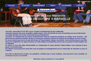 Aperçu visuel du site http://www.cours-de-guitare-jazz.fr/