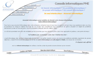 Aperçu visuel du site http://www.annexial.fr