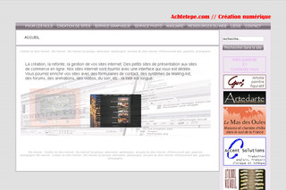 Aperçu visuel du site http://www.achtetepe.com