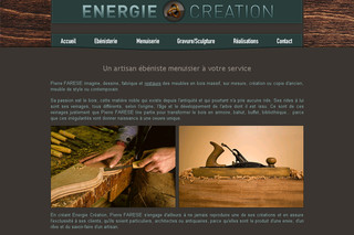 Aperçu visuel du site http://www.energiecreation.fr