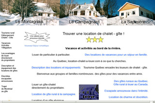 Aperçu visuel du site http://www.locationchaletgitealouer.com