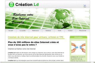 Aperçu visuel du site http://www.creation-ld.fr