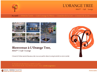 Aperçu visuel du site http://www.orangetree.fr