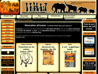 Aperçu visuel du site http://www.fasoboutik.com