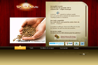 Aperçu visuel du site http://www.woood.fr