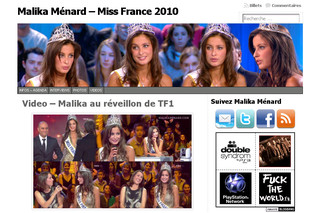 Malika Menard - Site non officiel de Malika Ménard Miss France 2010 - Malikamenard.com