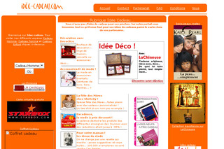 Aperçu visuel du site http://www.idee-cadeau.com