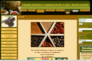 Aperçu visuel du site http://www.epices-planete.com