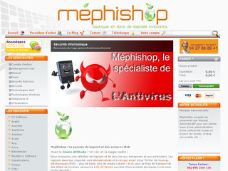 Aperçu visuel du site http://www.mephishop.fr