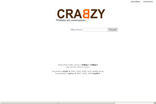 Aperçu visuel du site http://www.crabzy.com