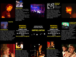 Aperçu visuel du site http://www.impro.infini.fr