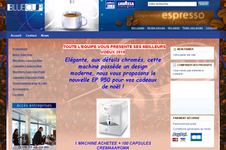 Espresso-blue.com - Concept Lavazza – Machine à café expresso et assortiment de capsules de café