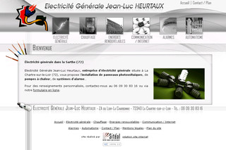 Aperçu visuel du site http://www.heurtaux-electricite.com