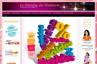 Aperçu visuel du site http://www.ledressingdestendances.fr