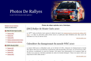 Aperçu visuel du site http://www.photos-rallyes.fr