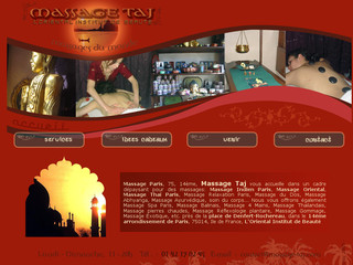 Aperçu visuel du site http://www.massage-taj.com