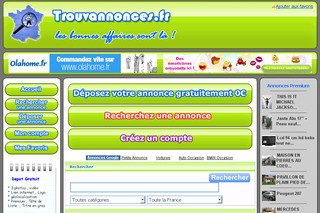 Aperçu visuel du site http://www.trouvannonces.fr