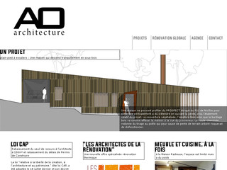 Aperçu visuel du site http://www.aoustin-architecture.fr