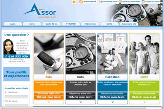 Aperçu visuel du site http://www.assor.fr