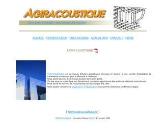 Agiracoustique.fr - Bureau d'études acoustique