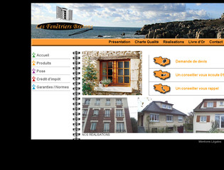 Aperçu visuel du site http://www.les-fenetriers-bretons.fr/