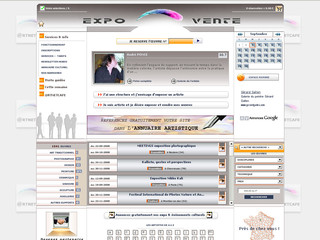 Aperçu visuel du site http://www.expo-vente.com