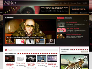 Aperçu visuel du site http://www.ziiik.fr/
