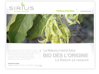 Matières premières bio - Sirius-bio.com