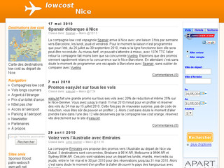 Lowcost-nice.com - Vols au départ de Nice