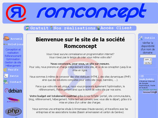 Romconcept - Conception, Référencement et Hébergement de site Internet