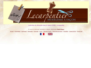 Aperçu visuel du site http://www.lecarpentier-model.eu