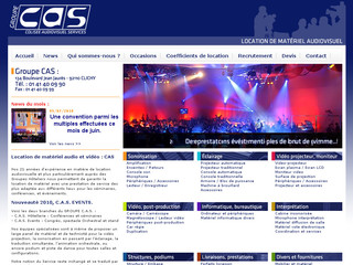 Aperçu visuel du site http://www.cas.fr