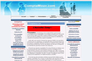 Aperçu visuel du site http://www.comptamouv.com