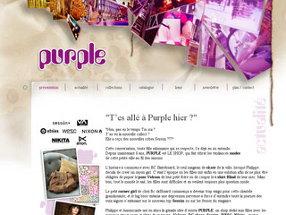 Aperçu visuel du site http://www.purple-street-wear.com