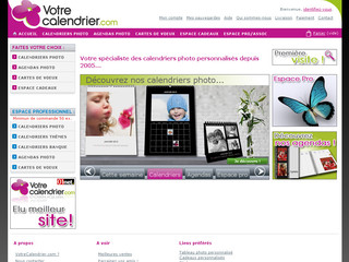 Aperçu visuel du site http://www.votrecalendrier.com