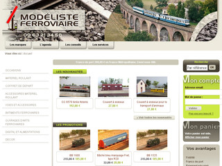 Aperçu visuel du site http://www.modeliste-ferroviaire.com