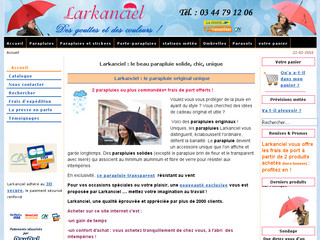 Aperçu visuel du site http://www.larkanciel-parapluies.net