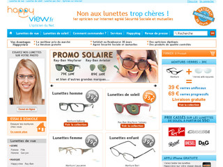 Aperçu visuel du site http://www.happyview.fr/